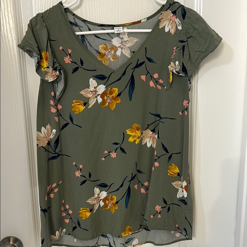 Old Navy Green Relaxed Blouse